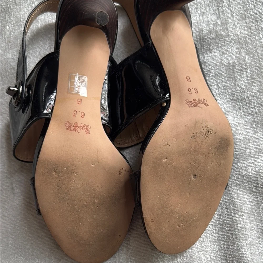 Coach Black Stiletto Heels with Pointed Toe (6.5)